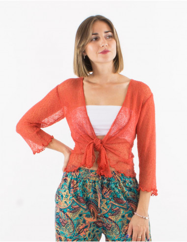 Polyester knitted jacket