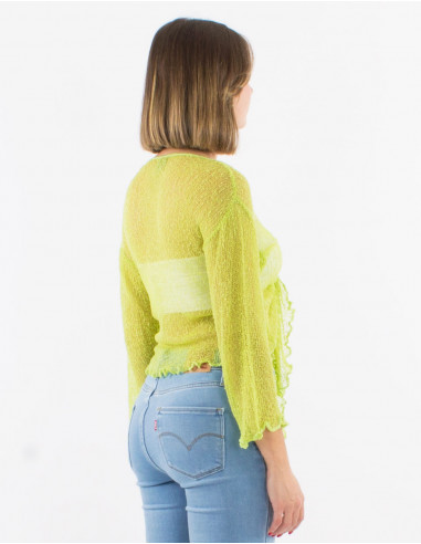 Polyester knitted jacket