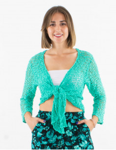 Veste maille polyester filet 2