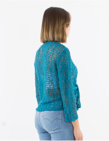 Veste maille polyester filet