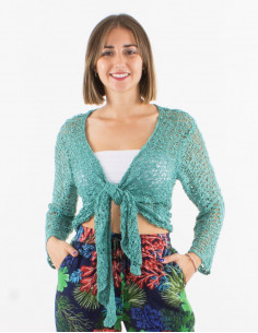 Veste maille polyester filet 2