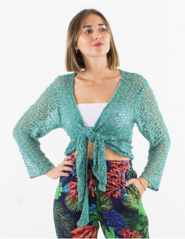 Veste maille polyester filet