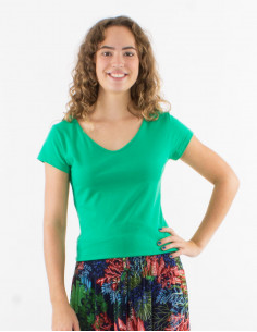 Tee shirt manches courtes uni 2