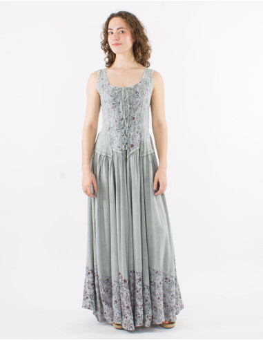 Long viscose sw straps dress