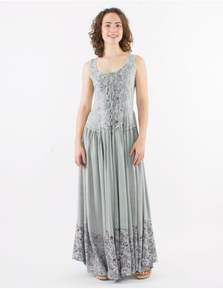 Long viscose sw straps dress
