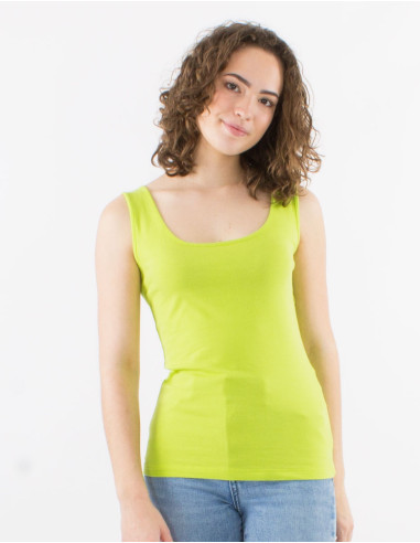 Tee shirt sans manches uni