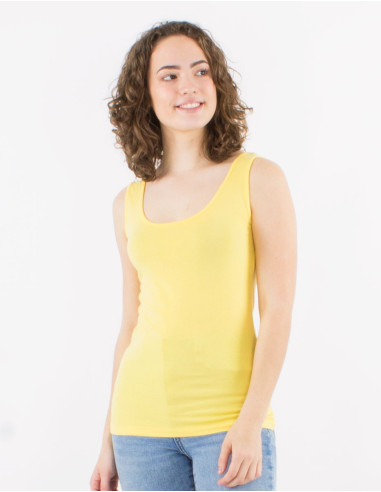 Tee shirt sans manches uni