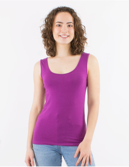 Tee shirt sans manches uni