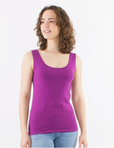 Tee shirt sans manches uni