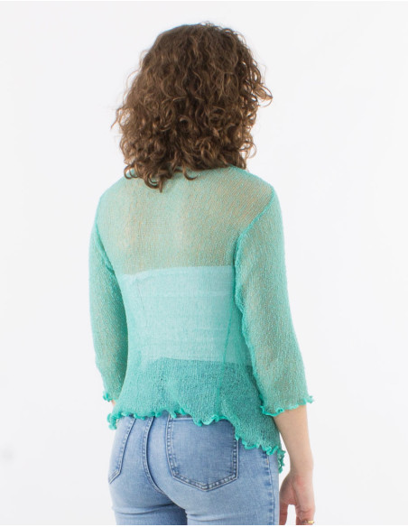 Polyester knitted jacket