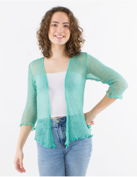 Veste maille polyester légère filet