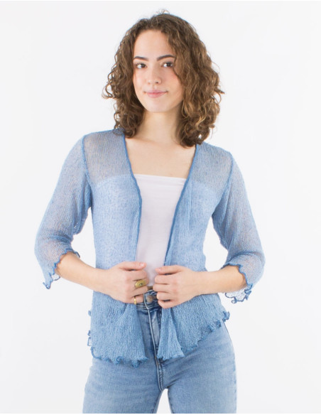 Veste maille polyester légère filet