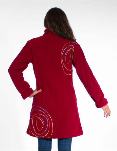 Polyester fleece lined coat