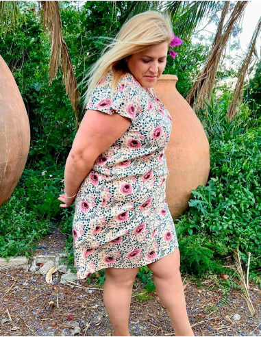 Tunique viscose imprimé flower