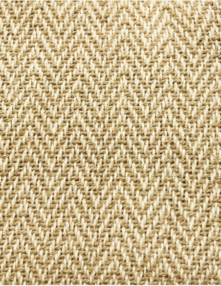 Trousse Coton Chevrons Zip Doub 10X15