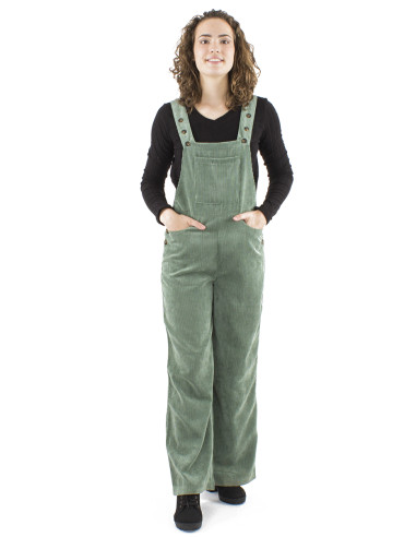 Salopette large velours cotelé