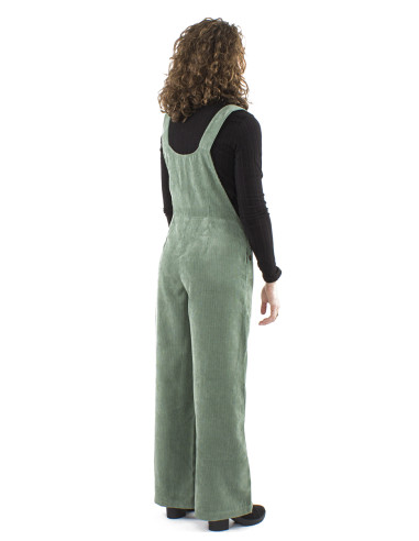 Salopette large velours cotelé