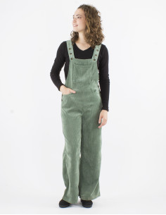 Salopette large velours cotelé 2