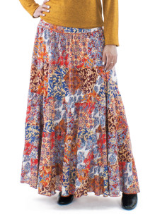 Jupe polyester doublée imprimé arta 2