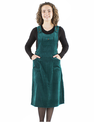 Corduroy 88% polyester 12% polyamide dress
