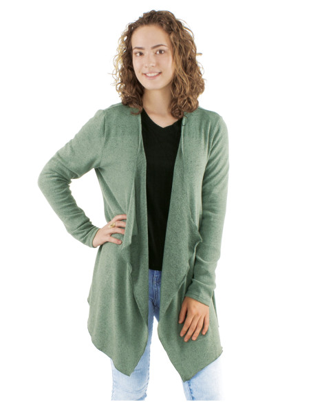 Knitted 74% rayon 21% polyester 5% elastane jacket
