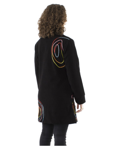 Polyester fleece lined coat