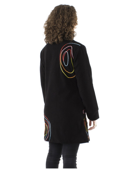 Manteau Maille Polyester Polaire Doublee