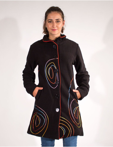 Polyester fleece lined coat