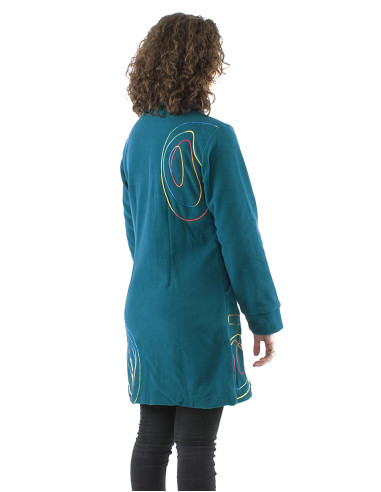 Polyester fleece lined coat