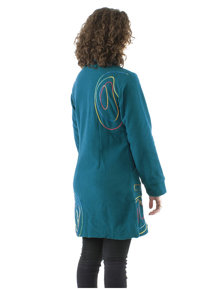 Polyester fleece lined coat