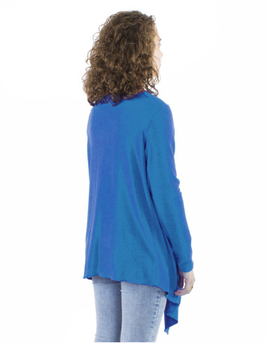 Knitted 74% rayon 21% polyester 5% elastane jacket