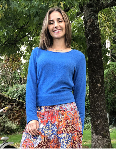 Knitted Sweater 74% Viscose 21% Polyester 5% Elasthanne