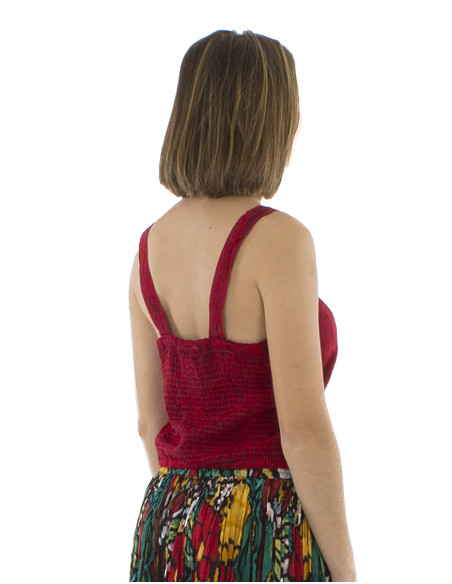 Top court viscose sw dos élastique