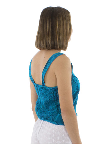 Top court viscose sw dos élastique