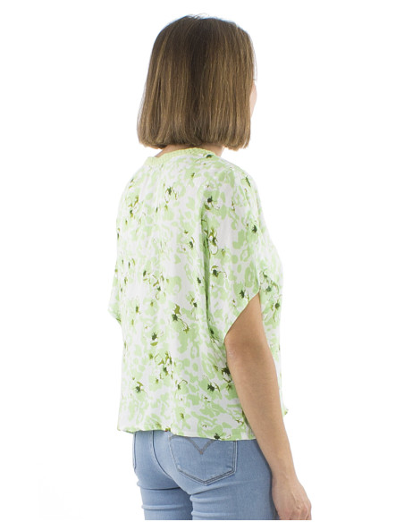 Chemisier viscose col V galon imprimé Bali24