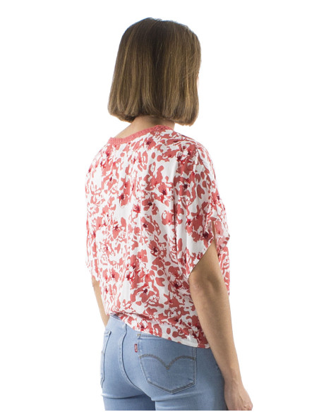 Chemisier viscose col V galon imprimé Bali24