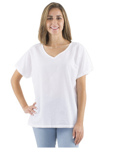 Chemisier coton uni manches courtes sw 2