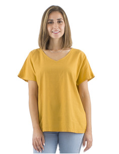 Chemisier coton uni manches courtes sw 2