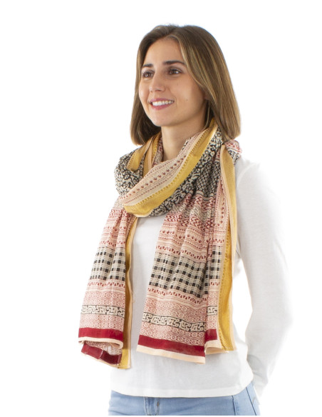 Cotton pareo scarf