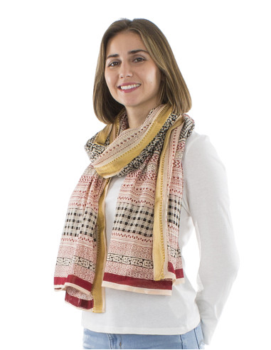 Cotton pareo scarf