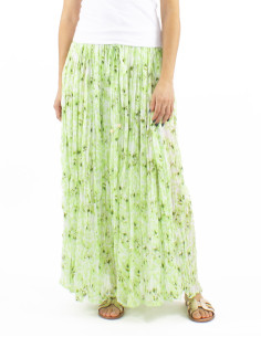 Jupe voile coton froissée imprimé Bali24