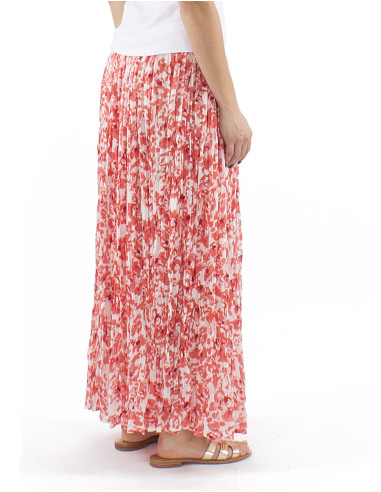 Jupe voile coton froissée imprimé Bali24
