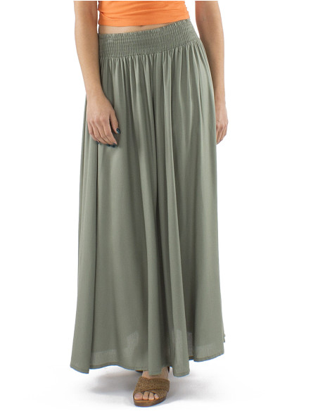 Jupe viscose longue droite