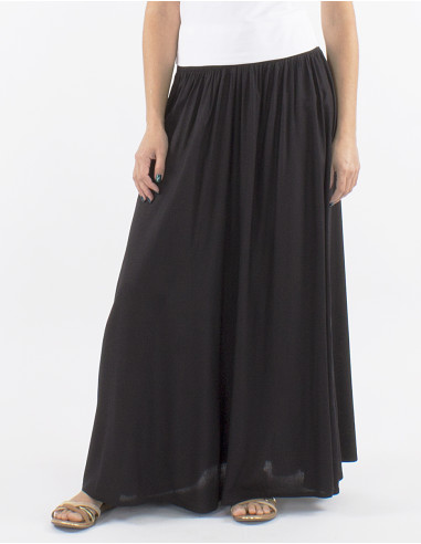 Viscose long straight skirt