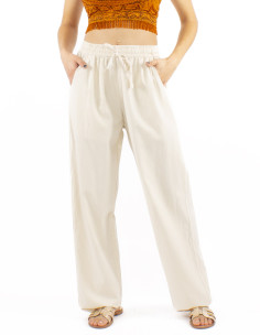 Cotton unisex sw plain mid-season pants 2