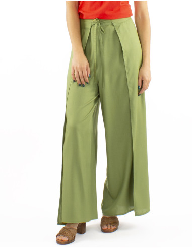Pantalon viscose uni paréo 98cm