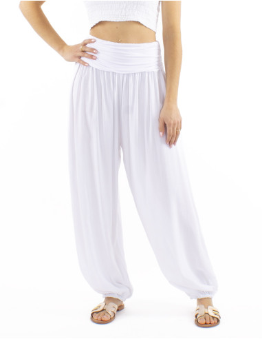 Sarouel Aladin viscose ceinture jersey