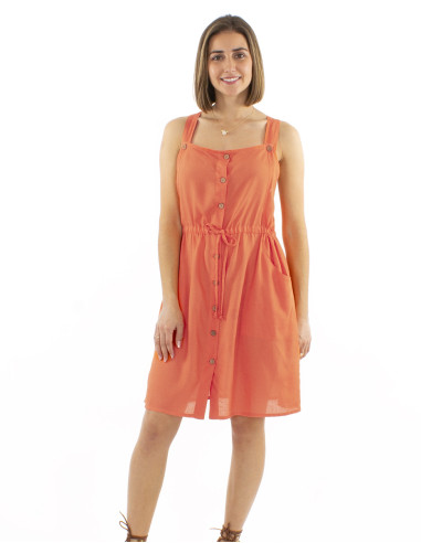 91% viscose 9% linen dress