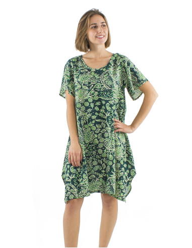 Robe viscose manches courtes Mama imprimé Herma