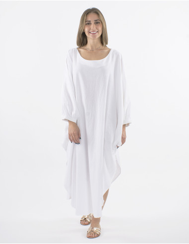 Robe coton uni boubou sw